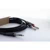 Cordial 14876 cavo adattatore audio a Y jack stereo 6,3 mm su 2x jack mono 6,3 mm 1 m nero