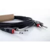 Cavo audio Cordial 14846 Twin Mono jack 6 m nero - doppio jack TS 6,3 mm su doppio jack TS 6,3 mm