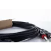 Cavo audio Cordial 14846 Twin Mono jack 6 m nero - doppio jack TS 6,3 mm su doppio jack TS 6,3 mm