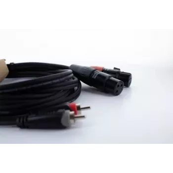 Cavo audio Cordial EU 1.5 FC XLR su RCA 1,5 m nero 14852