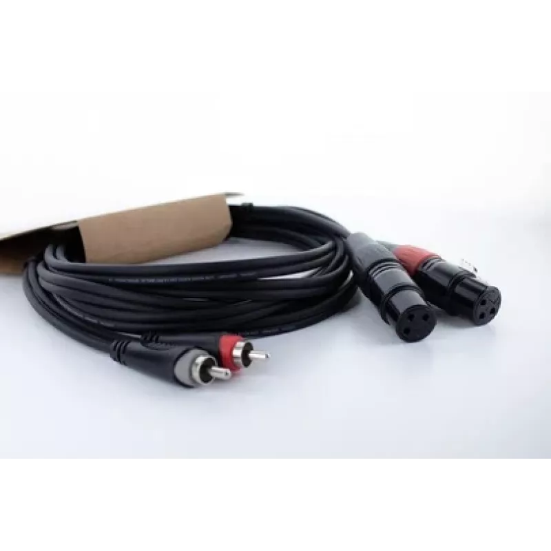 Cavo audio Cordial EU 1.5 FC XLR su RCA 1,5 m nero 14852