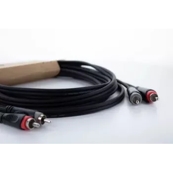 Cavo audio Cordial 14837 RCA 2x connettore maschio RCA su 2x connettore maschio RCA 3 m nero PVC cavo twin