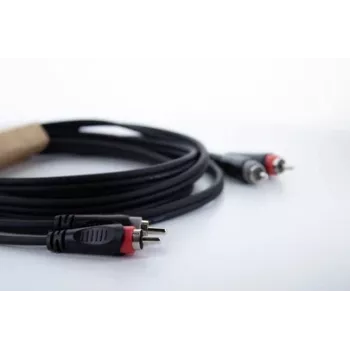 Cavo audio Cordial 14837 RCA 2x connettore maschio RCA su 2x connettore maschio RCA 3 m nero PVC cavo twin