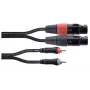 Cavo di collegamento Cordial EU 1 FC XLR su RCA 1 m nero (14851)