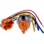 JOY-IT BUTTON22B-M-GR pulsante (contatto di chiusura), 22mm, 250V AC 7A, 1 NO, IP67, IK10, verde