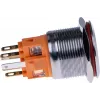 JOY-IT BUTTON22B-M-GR pulsante (contatto di chiusura), 22mm, 250V AC 7A, 1 NO, IP67, IK10, verde