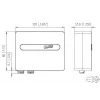 METZ OpDAT ADT VIK 2xLC-D OM4 bianco puro RAL 9010 cassetta in fibra ottica 1501107H02HC