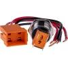 JOY-IT BUTTON22C-M-RD pulsante interruttore 250V AC 15A SPST NO IP67 IK10 rosso