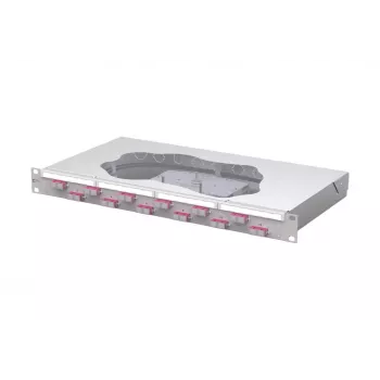 METZ CONNECT pannello splice-patch in fibra ottica 12 porte SC-duplex OM4 1U montaggio rack 19 pollici 150457BB12-F