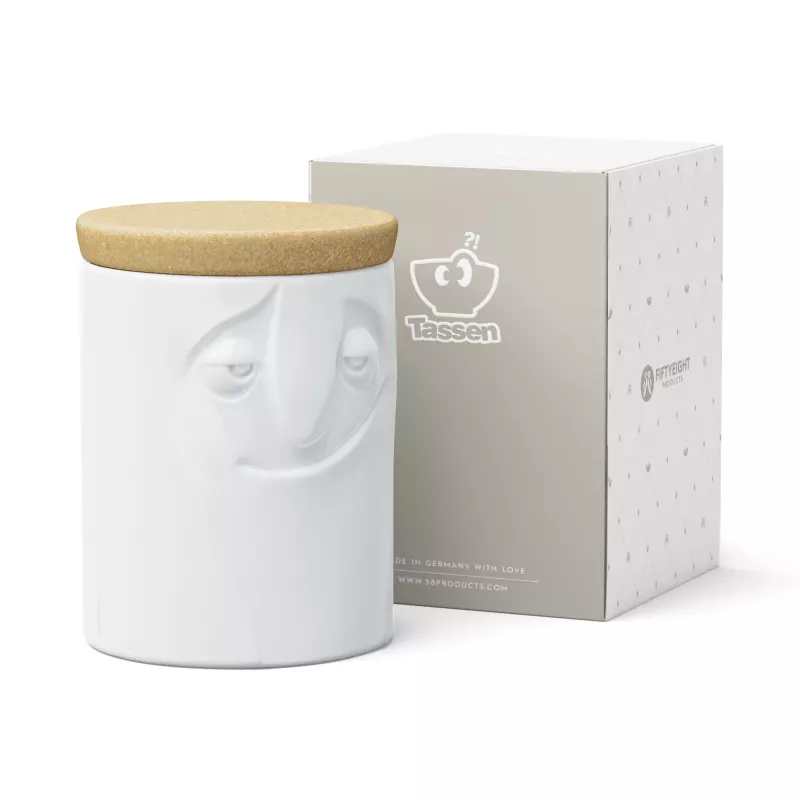 FIFTYEIGHT PRODUCTS Charmant barattolo di porcellana per conserve 1700 ml bianco