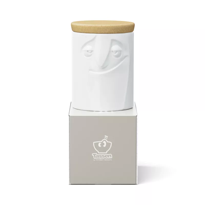 FIFTYEIGHT PRODUCTS Charmant barattolo di porcellana per conserve 1700 ml bianco