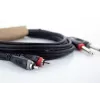 Cordial 14839 cavo audio jack mono 6,3mm a RCA 1m nero