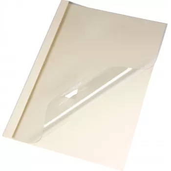 LMG Cartelle per rilegatura termica A4 beige lino dorso 3 mm confezione da 50 BMDLEM-BEIG-R3