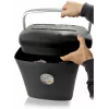 LMG DWS-1012CD Distruggidocumenti a taglio particellare con contenitore separato per CD/DVD, livello di sicurezza P-4, 10-12 fogli, 21L