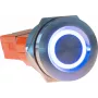 JOY-IT Button22T-01 Pulsante (contatto NA), LED rosso/blu, 22mm, IP68, IK10