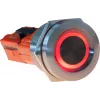 JOY-IT Button22T-01 Pulsante (contatto NA), LED rosso/blu, 22mm, IP68, IK10