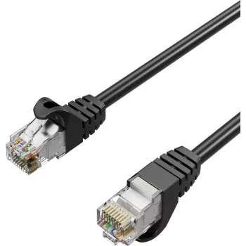 Flexline FL31-39485 Cavo patch Cat.7 S/FTP PUR, RJ45, 30m, nero