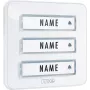 M-E MODERN-ELECTRONICS KTA-3 W Pannello pulsante campanello per 3 famiglie, bianco
