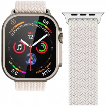 VONMÄHLEN Woven Loop per Apple Watch 40/41/42mm, crema