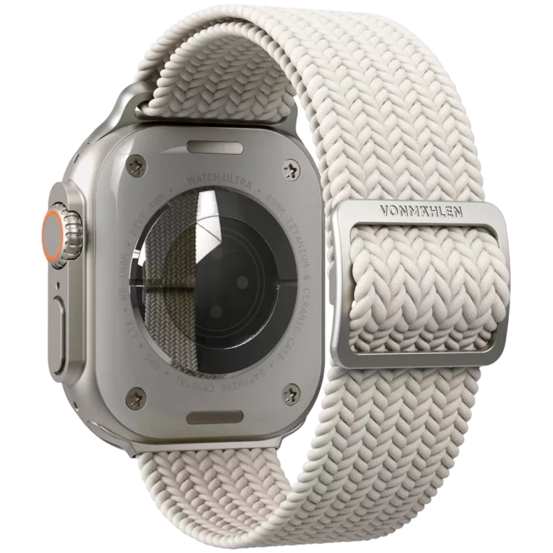 VONMÄHLEN Woven Loop per Apple Watch 40/41/42mm, crema