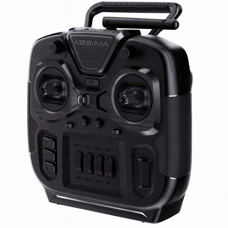Absima SR6S-EVO Sistema radiocomando a stick 6 canali 2,4GHz con due ricevitori (nero) 2000111