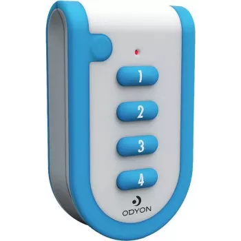 m-e modern-electronics Odyon ODYON pro HS-4 radiocomando a mano a 4 canali con controllo di ricezione, 868,3 MHz, portata 1000 m, Rolling Code, IP54, batteria CR2032 56502