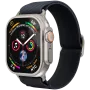 VONMÄHLEN Classic Nylon Loop cinturino per Apple Watch 44/45/46/49mm, blu navy, taglia unica