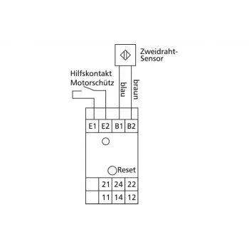 METZ CONNECT sensore di prossimità induttivo 2 fili DC M12 a filo NO 2mm IP67 cavo 2m 110149