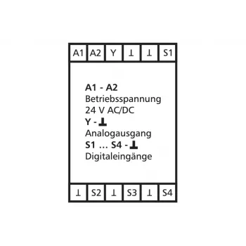 METZ CONNECT KAD-C12 trasmettitore di valore analogico 0-10V 24V AC/DC manopola da incasso bianco puro 110656