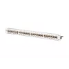 METZ CONNECT 130921-E EDATmod-MP24 Patch panel modulare E-DAT a 24 porte, acciaio inox, 1U