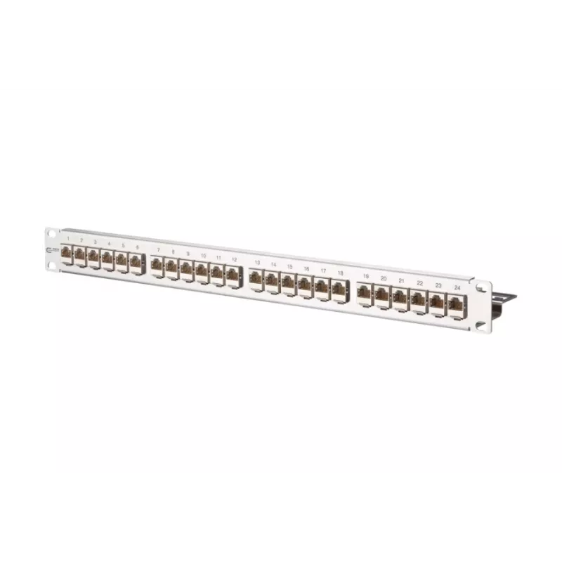 METZ CONNECT 130921-E EDATmod-MP24 Patch panel modulare E-DAT a 24 porte, acciaio inox, 1U