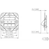 METZ BTR 130B20D31102KE scatola incasso vuota Keystone 3 porte standard tedesco, bianco puro