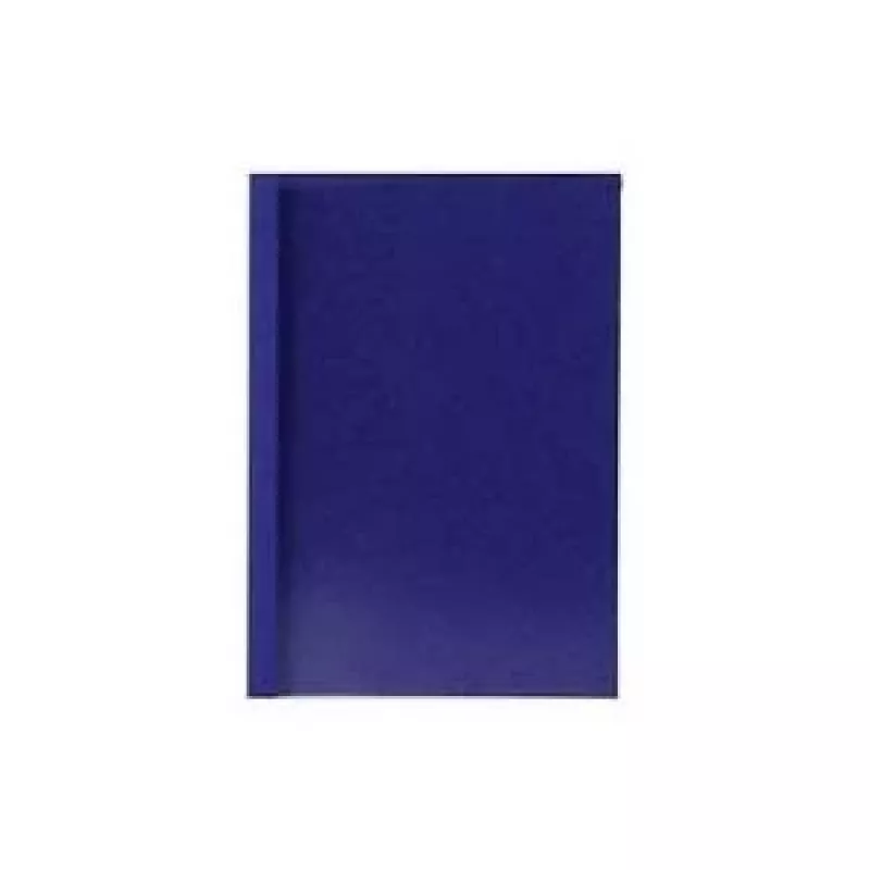 LMG cartelle termorilegate A4 blu effetto pelle dorso 1,5 mm, confezione da 50 (LMG-BMDLM-BL-R1,5)