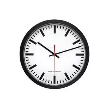 PEWETA orologio da parete radiocontrollato stazione nero 300 mm 51.001.322