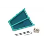 HellermannTyton 435-00658 supporto per fascette in polipropilene verde, 110mm x 53mm, fissaggio a vite, 2 fori, da -20°C a 90°C