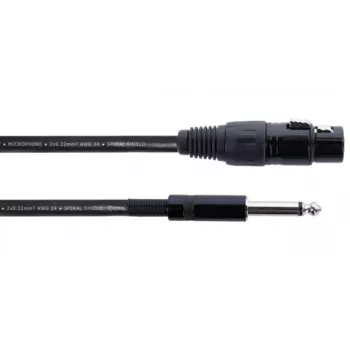 Cordial EM 10 FP cavo audio XLR a jack mono 6,3 mm 10 m nero 14752