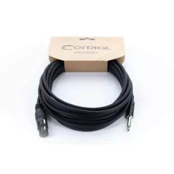 Cordial EM 10 FP cavo audio XLR a jack mono 6,3 mm 10 m nero 14752