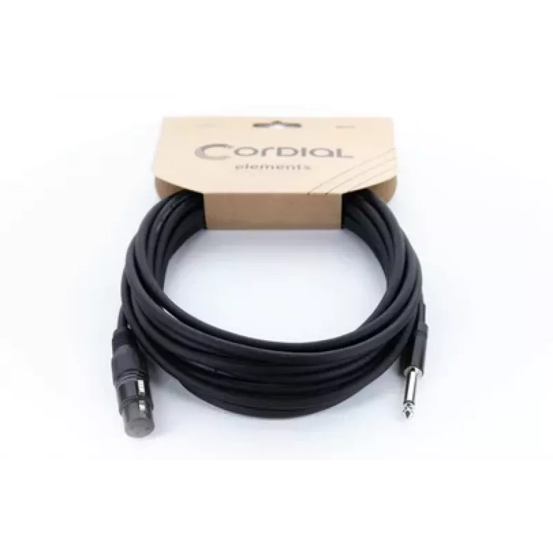 Cordial EM 10 FP cavo audio XLR a jack mono 6,3 mm 10 m nero 14752