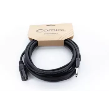 Cordial EM 5 MP cavo audio XLR a jack mono 6,3 mm 5 m nero 14753