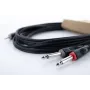 Cordial 14862 cavo adattatore audio a Y 3,5 mm stereo a 2x 6,3 mm mono PVC doppio