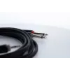 Cordial 14865 cavo adattatore audio a Y 3,5 mm stereo a 2x 6,3 mm mono 5 m nero