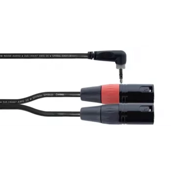 Cordial EY 1 WRMM cavo adattatore a Y XLR jack TRS 3,5 mm a 2x connettore XLR 1 m nero 14873