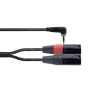 Cordial EY 1 WRMM cavo adattatore a Y XLR jack TRS 3,5 mm a 2x connettore XLR 1 m nero 14873