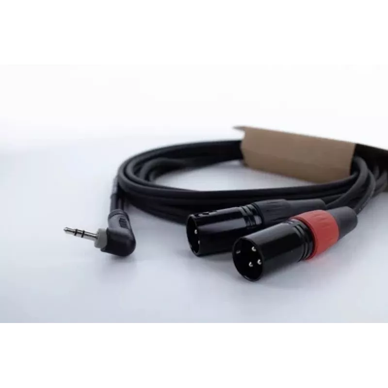 Cordial EY 1 WRMM cavo adattatore a Y XLR jack TRS 3,5 mm a 2x connettore XLR 1 m nero 14873