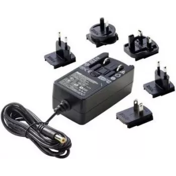 Dehner Elektronik alimentatore da parete a tensione fissa 24V/DC 1A 24W con adattatori UK, USA e Australia (27476)