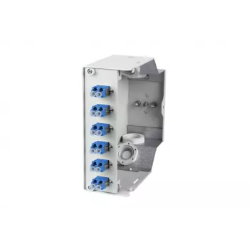 Metz 15024A07406-E OpDAT REGpro VIK box di distribuzione in fibra ottica 6xLC-D OS2, bianco puro RAL 9010