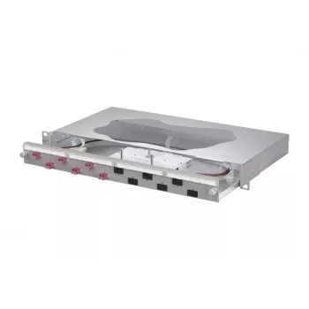 METZ CONNECT pannello patch a giunzione in fibra ottica 6 porte LC-duplex OM4 1U 19