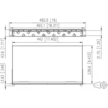 METZ CONNECT pannello patch a giunzione in fibra ottica 6 porte LC-duplex OM4 1U 19