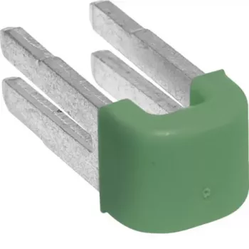Hager KN99E ponte a innesto PE QuickConnect, 2 poli, verde/giallo, confezione da 10