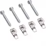 Hager ZZ44SF supporto di montaggio per guida DIN, confezione da 4, grigio